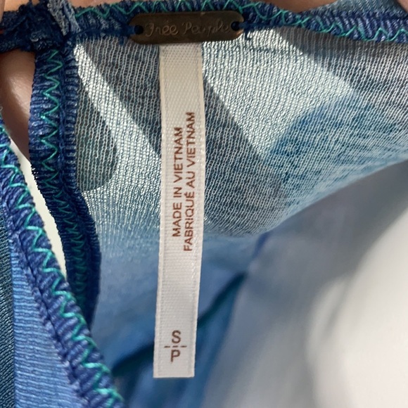 Free People Mystic Tie Dye Top- Blue Small - Picture 8 of 9